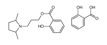 salicylic acid, compound with 3-(2,5-dimethyl-1-pyrrolidinyl)propyl salicylate (1:1) structure