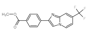 4-(7-Trifluoromethyl-imidazo[1,2-a]pyridin-2-yl)-benzoic acid methyl ester Structure