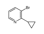 3-bromo-2-cyclopropylpyridine Structure