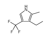 1H-PYRROLE, 3-ETHYL-2-METHYL-4-(TRIFLUOROMETHYL)-结构式