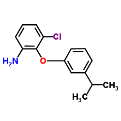 3-Chloro-2-(3-isopropylphenoxy)aniline结构式