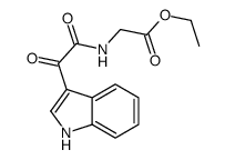 ethyl 2-[[2-(1H-indol-3-yl)-2-oxoacetyl]amino]acetate Structure