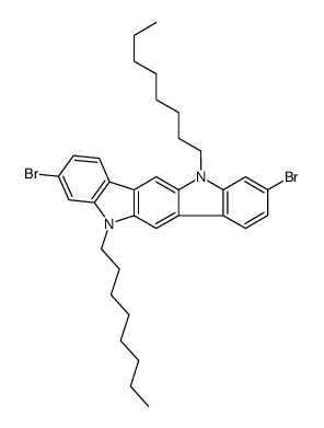 3,9-二溴-5,11-二辛基-5,11-二氢吲哚[3,2-b]咔唑图片