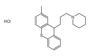 1-[3-(2-methyl-9H-thioxanthen-9-yl)propyl]piperidine,hydrochloride Structure