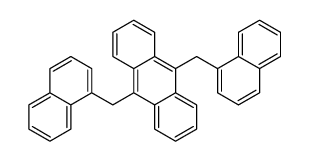 9,10-bis(naphthalen-1-ylmethyl)anthracene结构式