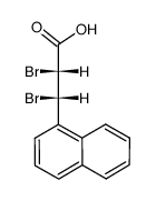 (2RS,3SR)-2,3-dibromo-3-(1-naphthyl)propanoic acid Structure