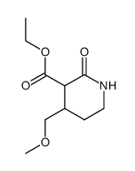 4-methoxymethyl-2-oxo-piperidine-3-carboxylic acid ethyl ester Structure