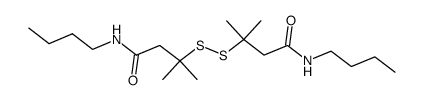 3,4-Dithia-2,2,5,5-tetramethyl-hexan-dicarbonsaeure-(1,6)-bis-butylamid结构式