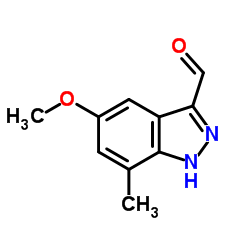 5-Methoxy-7-methyl-1H-indazole-3-carbaldehyde Structure