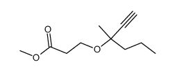 3-(1-methyl-1-propyl-prop-2-ynyloxy)-propionic acid methyl ester结构式