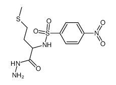 N-(4-nitro-benzenesulfonyl)-methionine hydrazide结构式