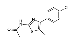 N-[4-(4-chloro-phenyl)-5-methyl-thiazol-2-yl]-acetamide Structure