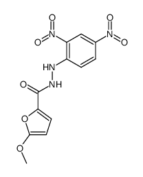 5-methoxy-furan-2-carboxylic acid-[N'-(2,4-dinitro-phenyl)-hydrazide] Structure