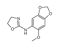 N-(6-methoxy-1,3-benzodioxol-5-yl)-4,5-dihydro-1,3-oxazol-2-amine Structure