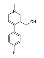 4-(4-fluorophenyl)-3-hydroxymethyl-1-methyl-1,2,3,4-tetrahydropyridine Structure