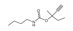 Carbamic acid, butyl-, 1-ethyl-1-methyl-2-propynyl ester (6CI) Structure