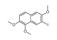 7-iodo-1,2,6-trimethoxynaphthalene结构式