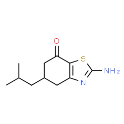 2-AMINO-5-(2-METHYLPROPYL)-4,5,6-TRIHYDROBENZOTHIAZOL-7-ONE structure