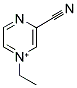 3-CYANO-1-ETHYLPYRAZIN-1-IUM结构式