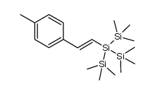 (E)-1-(1,1,1,3,3,3-hexamethyl-2-(trimethylsilyl)trisilan)-2-(4-methyl)benzene结构式