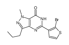 5-(2-bromothiophen-3-yl)-1-methyl-3-propyl-4H-pyrazolo[4,3-d]pyrimidin-7-one Structure