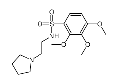 2,3,4-trimethoxy-N-(2-pyrrolidin-1-ylethyl)benzenesulfonamide结构式