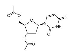 3',5'-bis-O-acetyl-4-thio-2'-deoxyuridine Structure