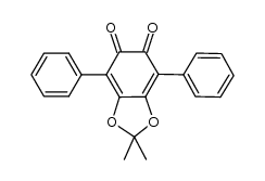 2,2-dimethyl-4,7-diphenylbenzo[d][1,3]dioxole-5,6-dione结构式