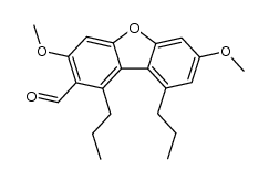 3,7-dimethoxy-1,9-dipropyldibenzofuran-2-carbaldehyde Structure