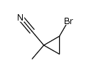 Z,E-1-bromo-2-methyl-2-cyanocyclopropane结构式