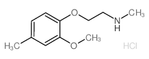 N-[2-(2-Methoxy-4-methylphenoxy)ethyl]-N-methylamine hydrochloride structure