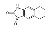 5,6,7,8-Tetrahydro-1H-benzo[f]indole-2,3-dione结构式