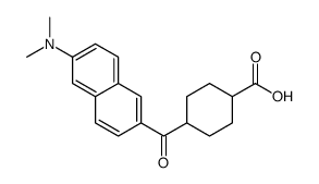 2'-(N,N-dimethylamino)-6-naphthoyl-4-cyclohexanecarboxylic acid结构式