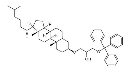 1-cholesteryl-3-trityl glycerol Structure