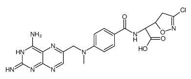 (N-(4-amino-4-deoxy-N(10)-methylpteroyl)amino)-3-chloro-4,5-dihydro-5-isoxazoleacetic acid Structure