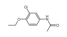 acetic acid-(4-ethoxy-3-chloro-anilide) Structure