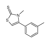 3-methyl-4-(3-methylphenyl)-1,3-thiazole-2-thione结构式