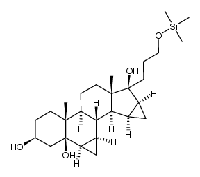 17α-[3-(trimethylsilanyloxy)propyl]-6β,7β,15β,16β-dimethylen-5β-androstane-3β,5,17β-triol Structure