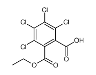 2,3,4,5-tetrachloro-6-ethoxycarbonylbenzoic acid结构式