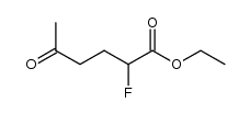 diethyl 2-fluoro-5-oxohexanoate结构式