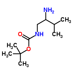 tert-butyl N-(2-amino-3-methyl-butyl)carbamate结构式