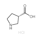 (S)-pyrrolidine-3-carboxylic acid hydrochloride Structure