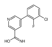 5-(3-chloro-2-fluorophenyl)pyridine-3-carboxamide Structure