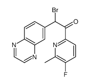 2-BROMO-1-(5-FLUORO-6-METHYLPYRIDIN-2-YL)-2-(QUINOXALIN-6-YL)ETHANONE Structure