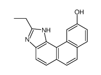 3H-Phenanthro(3,4-d)imidazol-10-ol, 2-ethyl- Structure