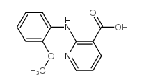 2-[(2-甲氧基苯基)氨基]烟酸结构式
