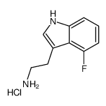 2-(4-fluoro-1H-indol-3-yl)ethanamine,hydrochloride Structure