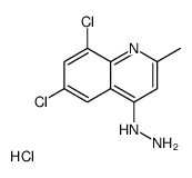 6,8-Dichloro-4-hydrazino-2-methylquinoline hydrochloride结构式