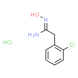 2-(2-氯苯基)-N'-羟基乙酰胺酰胺盐酸盐结构式