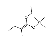 1-ethoxy-2-methyl-1-trimethylsilyloxy-butene Structure